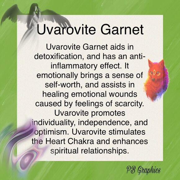 Natural Green Uvarovite Garnet Pendant - Picture 9 of 9